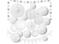 Set of decorations white - 18 pcs.