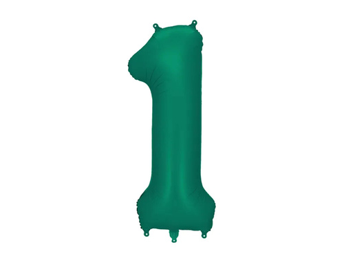 Number 1 Bottle Green Foil Balloon - 86 cm - 1 pc