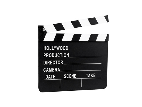 Dekoracja Klaps filmowy - 18 x 20 cm - 1 szt.
