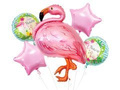 Flamingo foil balloon bouquet - 5 pcs.