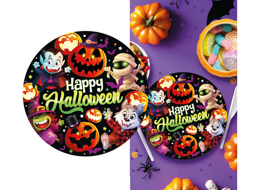 Halloween Paper Plates - 23 cm - 6 pc