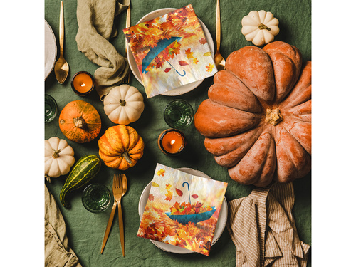 Autumn Umbrella napkins - 33 cm - 20 pcs.