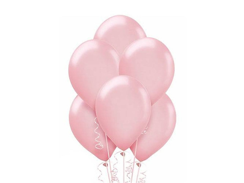 Metallic latex balloons large - 12 inches - pink - 25 pcs.