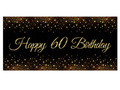 Sparkling poster for sixtieth birthday - 70x33 cm