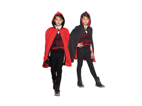 Peleryna dziecięca Twilight czarno-czerwona dwustronna