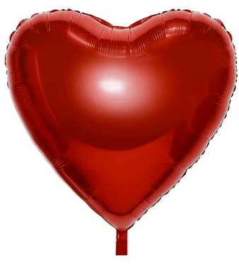 Balon foliowy serce czerwone - 62 cm - 1 szt.
