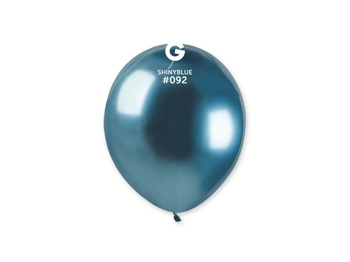 Shiny blue latex balloons - 5 inches - 100 pcs.