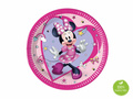 Talerzyki papierowe na urodziny Myszka Minnie - 20 cm - 8 szt.