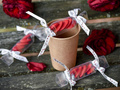Brown cups - 10 pcs.