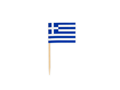 Greece Flag Picks - 50 pcs
