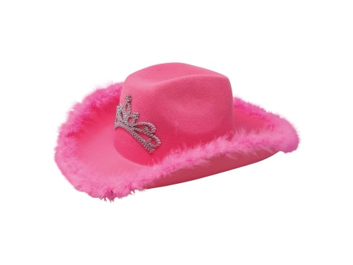 Pink cowboy hat with headband