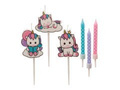 Unicorn candles - 15 pcs