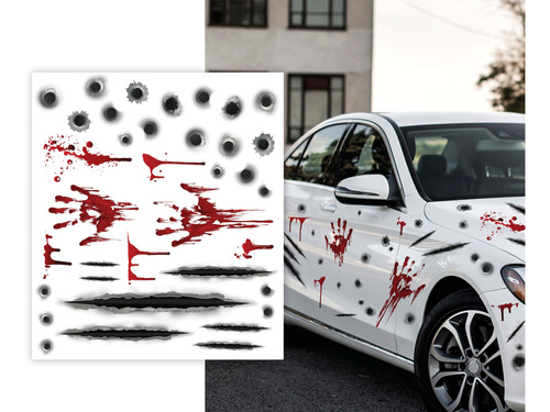 Naklejka na auto Halloween - 1 szt.