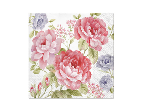 Flower napkins - 33 cm - 20 pcs.