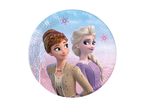 Talerzyki papierowe Frozen 2 Kraina Lodu Wind Spirit - 20 cm - 8 szt.