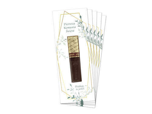 Podziękowanie dla gości Merci na Komunię Świętą - 5 szt.
