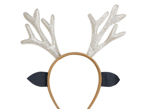 Reindeer gold horn headband - 1 pc