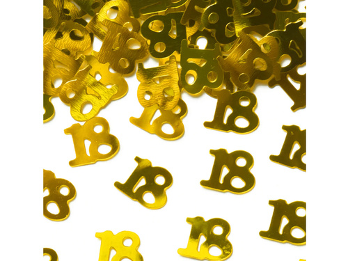 Confetti for 18th birthday party gold - 15 g