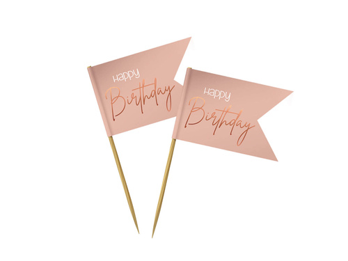 Pikery na muffiny Happy Birthday - 36 szt.