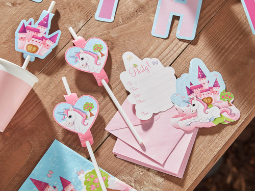 Birthday invitations Unicorn - 6 pcs.