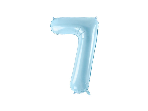 Foil balloon number 7 blue - 86 cm - 1 pc.
