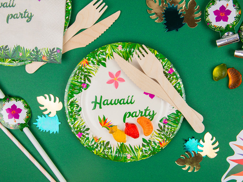 Hawaii Party plates - 18 cm - 6 pcs.