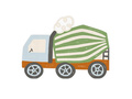 Birthday napkins Concrete truck - 16 x 13 cm - 20 pcs.
