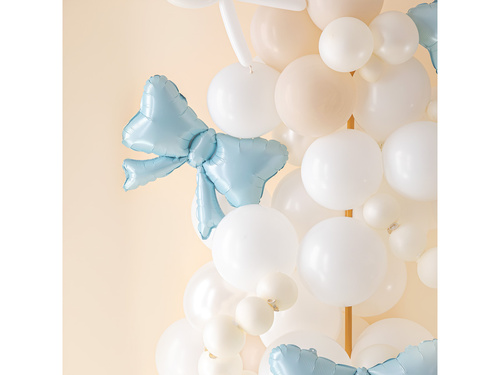 Balon foliowy Kokardka niebieska - 55 x 42 cm - 3 szt.