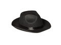 Black gangster hat with ribbon - 1 pc