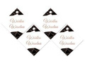 Ribbon pendants for wedding vodka - 12 pcs.