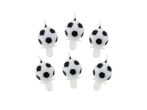 Soccer Candles - 6 pcs.