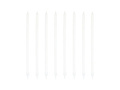 Birthday candles long white - 15 cm - 8 pcs.