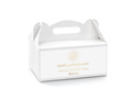 Decorative cake box white - 6 pc