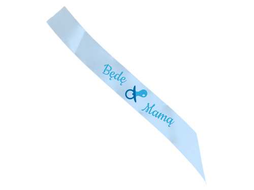 Baby Shower I'll Be a Mom sash - 140 cm - 1 pc.