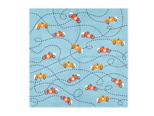 Birthday napkins Cars - 33 cm - 12 pcs.