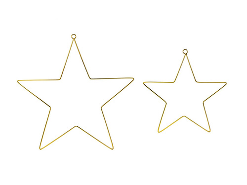 Metal pendants Stars - 2 pcs.