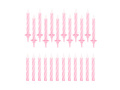 Birthday candles pink - 24 pcs