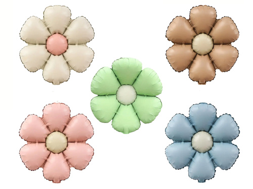 Balony foliowe Kwiaty - 50 cm - 5 szt.