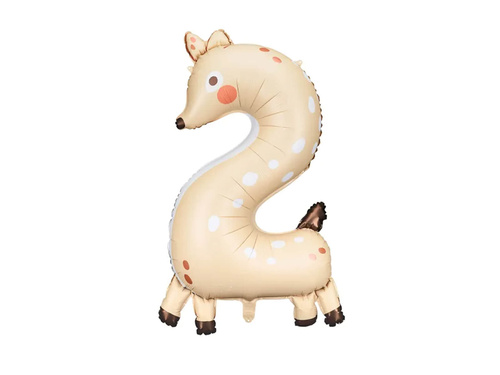 Number 2 Foil Balloon - 88 cm - 1 pc
