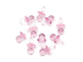 Plastic pacifier pink - 18 pcs