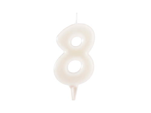 Numeral birthday candle "8" FLUOR - 1 pc