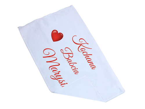 Ręcznik personalizowany na dzień babci - 30x50 cm