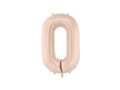 Number 0 Beige Foil Balloon - 72 cm - 1 pc
