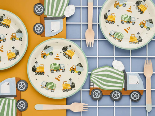 Birthday napkins Concrete truck - 16 x 13 cm - 20 pcs.