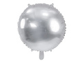 Silver Round Foil Balloon - 64 cm - 1 pcs