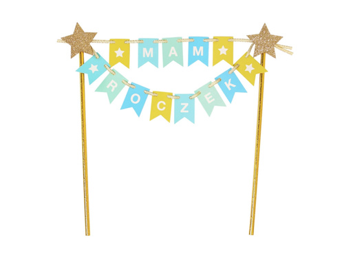 Cake topper I have a birthday cake blue - 1 pc.