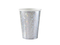 Kubeczki papierowe srebrne holograficzne - 270 ml - 10 szt.