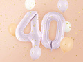 Number 4 Purple Foil Balloon - 72 cm - 1 pc