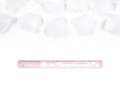 Shooting tube, white artificial rose petals, 60cm, 1 pc.