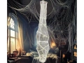 Skull in spiderweb - 120 cm - 1 pc.